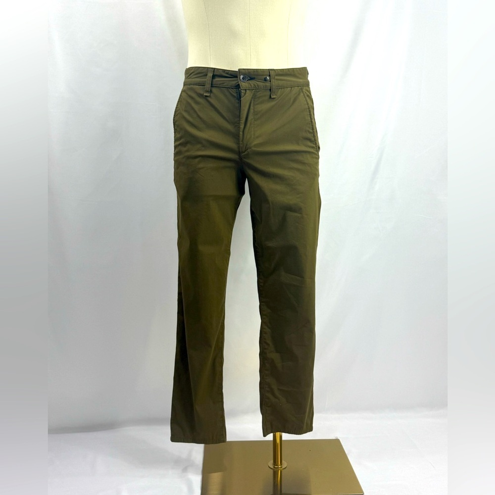 Rag & Bone Men’s Army Green Mid rise Slim Relaxed Pants Size 30 Waist